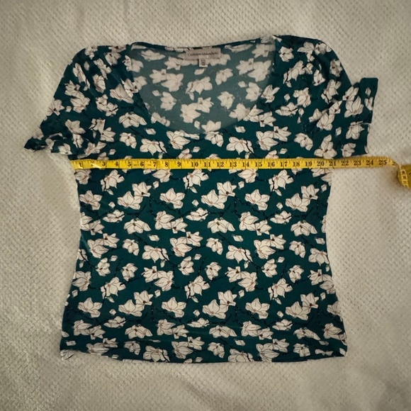 Catherine Malandrino XL scoop neck short sleeve top, comfortable business wear - Picture 4 of 6